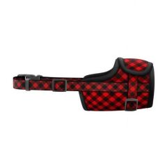 Waudog Collar Red Tartan Model Köpek Ağızlığı 14-20 Cm No:1