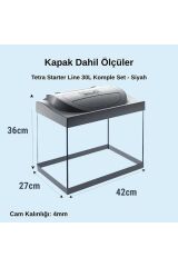 Tetra Starter Line Led Akvaryum Seti 30Lt Siyah