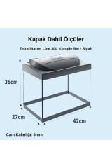 Tetra Starter Line Led Akvaryum Seti 30Lt Siyah