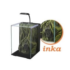 Nubios Nano Akvaryum Inca Dekorlu Siyah 20x22x29Cm