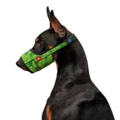 Waudog Collar Köpek Ağızlığı Avocado desenli boyut 35-43 cm