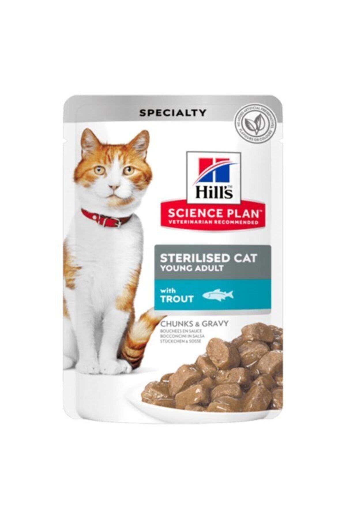 Hill's Sterilised Alabalıklı Pouch Kısırlaştırılmış Kedi Konservesi 85 Gr