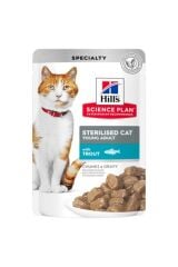 Hill's Sterilised Alabalıklı Pouch Kısırlaştırılmış Kedi Konservesi 85 Gr