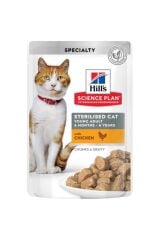Hill's Kısırlaştırılmış Tavuklu Kedi Pouch Konserve 85 Gr
