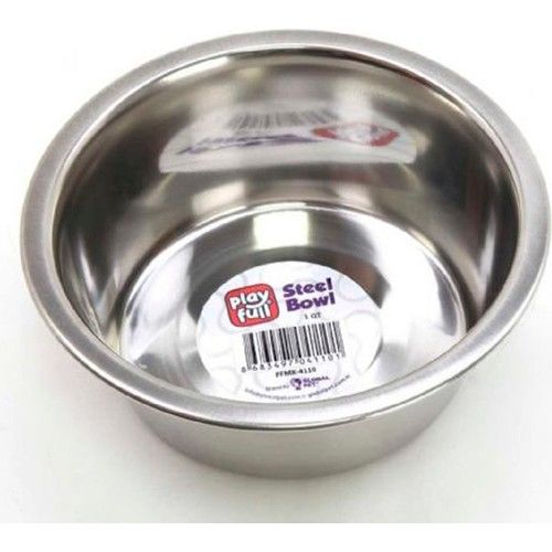 Playfull Derin Çelik Mama ve Su Kabı Kauçuk Tabanlı