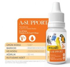 PETGUARD KUŞ VİT A SUPPORT 30ML