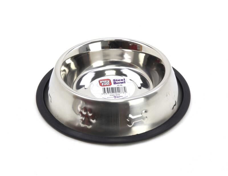 Playfull Desenli Çelik Mama ve Su Kabı 24 Oz