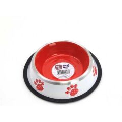 Playfull Renkli Desenli Çelik Mama ve Su Kabı 16 Oz