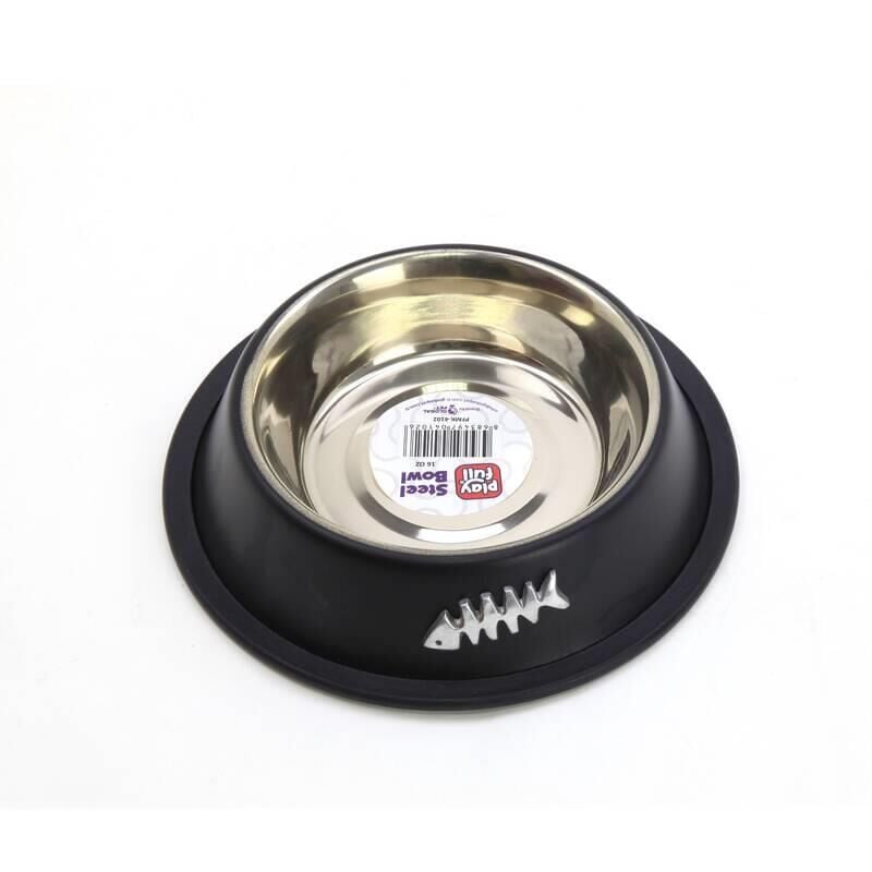 Playfull Kaymaz Tabanlı Çelik Mama Kabı 16 OZ