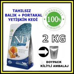 N&D tahılsız ocean balıklı yetişkin kedi maması 2 kg açık mama