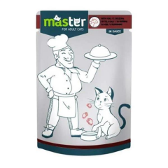 Master Pouch Jöleli Dana Etli Yetişkin Yaş Kedi Maması 80gr