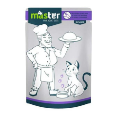Master Pouch Tavşan Etli Yetişkin Yaş Kedi Maması 80gr