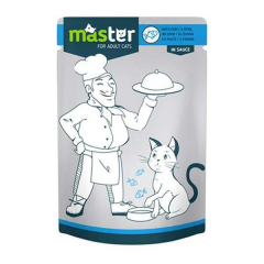 Master Pouch Balık Etli Yetişkin Yaş Kedi Maması 80gr