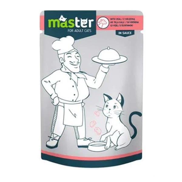 Master Pouch Dana Etli Yetişkin Yaş Kedi Maması 80gr