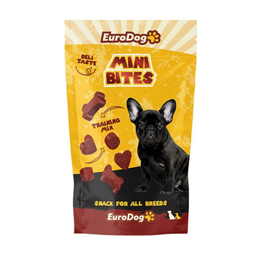 EuroDog Mini Bites Kuzu Etli Tavuklu ve Biftekli Köpek Ödül Maması 100gr