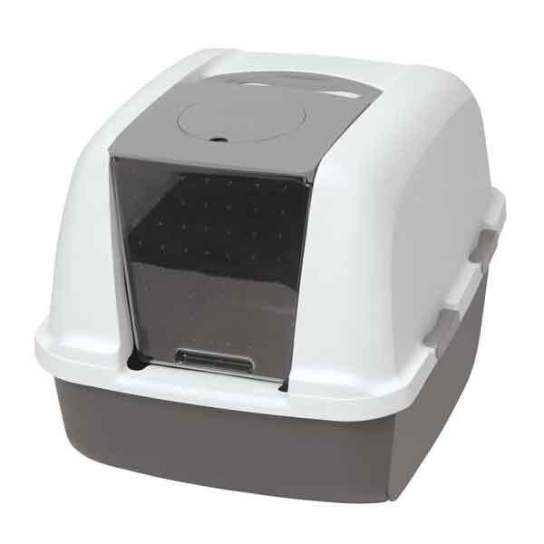 Catit Kapalı Jumbo Kedi Tuvalet Kabini Koyu Gri 57x46x43cm