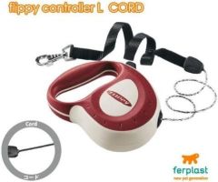 Ferplast Flippy Otomatik Uzayan Gezdirme Kırmızı Kordon 5 Metre 50 Kg