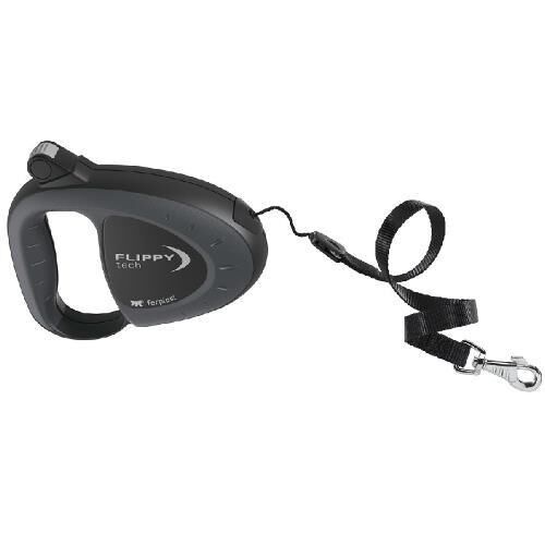 Ferplast Flippy Otomatik Uzayan Gezdirme Siyah Kordon 5 Metre 50 Kg