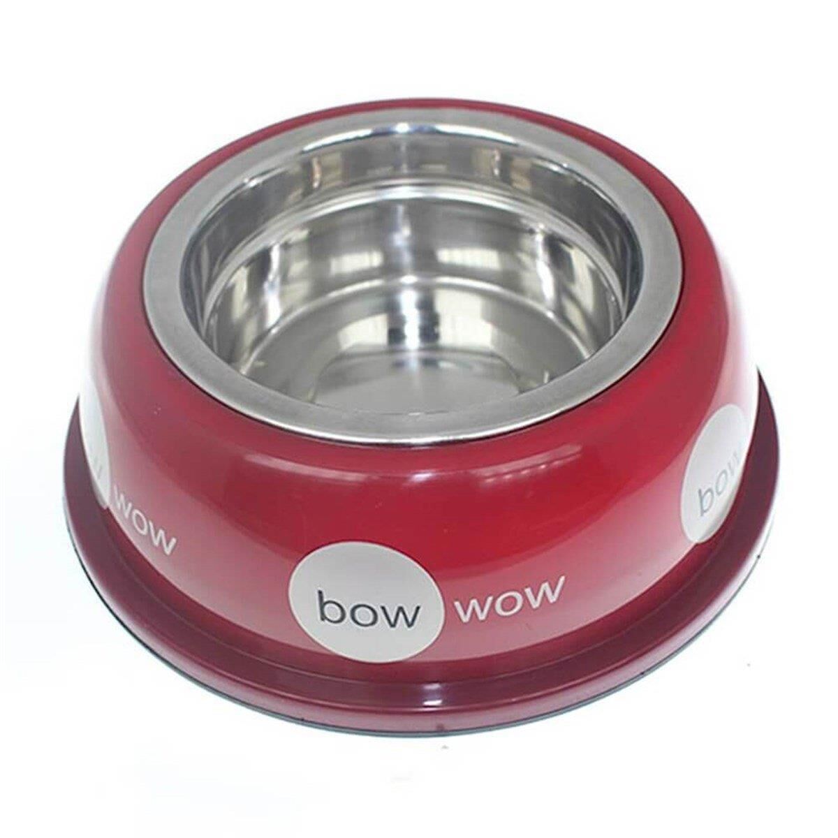 Zampa Tekli Fil Dişi Mama ve Su Kabı Kırmızı 1892 ml