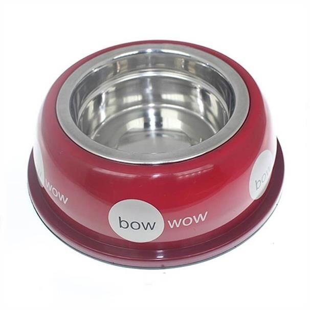 Zampa Tekli Fil Dişi Mama ve Su Kabı Kırmızı 946 ml