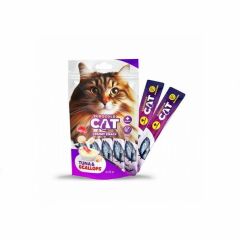 EuroGold Cat Sıvı Kedi Ödülü Ton - Deniz Tarağı 5x15Gr
