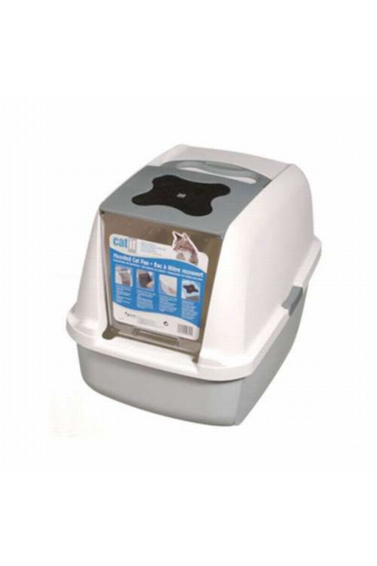 Catit Gri Kapalı Kedi Tuvalet Kabini