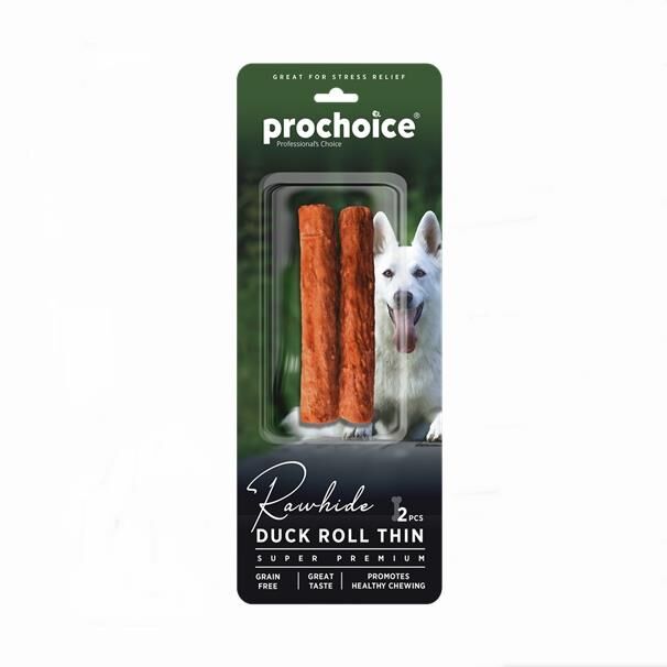 Prochoice Duck Roll Thin, Ördek Derili Köpek Ödül Çubuğu 2 parça