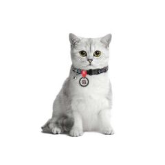 Waudog Collar QR Pasaportlu Kedi ve Ufak Irk Köpek Boyun Tasması 20-30 CM, 10 MM, İNDİE