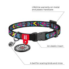 Waudog Collar QR Pasaportlu Kedi ve Ufak Irk Köpek Boyun Tasması 20-30 CM, 10 MM, İNDİE