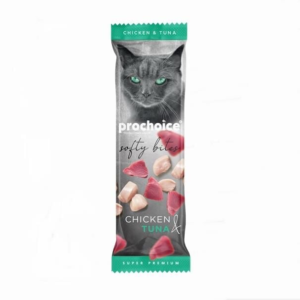 Prochoice Softy Bites Chicken & Tuna Kediler için Yumuşak Atıştırmalık 10 gr