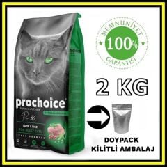 Pro choice Pro36 kuzu etli yetişkin kedi 2 kg açık mama
