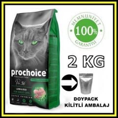 Pro choice Pro36 kuzu etli yetişkin kedi 2 kg açık mama