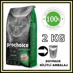 Pro choice Pro36 kuzu etli yetişkin kedi 2 kg açık mama