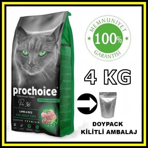 Pro choice Pro36 kuzu etli yetişkin kedi 4 kg açık mama