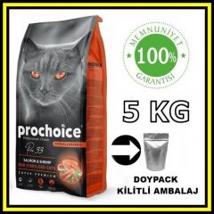 Pro choice Pro33 sterilised somonlu karidesli kısır kedi 5 kg açık mama