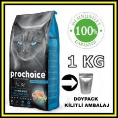 Pro choice Pro34 somonlu yetişkin kedi 1 kg açık mama