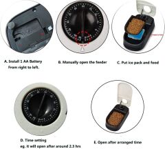 Pawise Zaman Ayarlı Mama Kabı Çiftli 27X7X24Cm