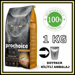 Pro choice Pro32 sterilised tavuklu kısır kedi 1 kg açık mama