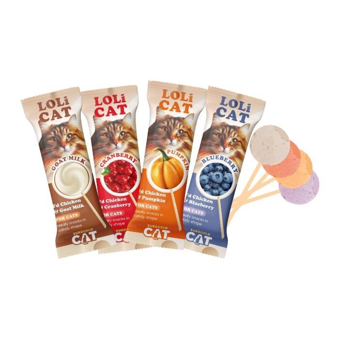 EuroGold Cat LoliCat Kediler İçin Karışık Lezzetli Lolipop 15'li