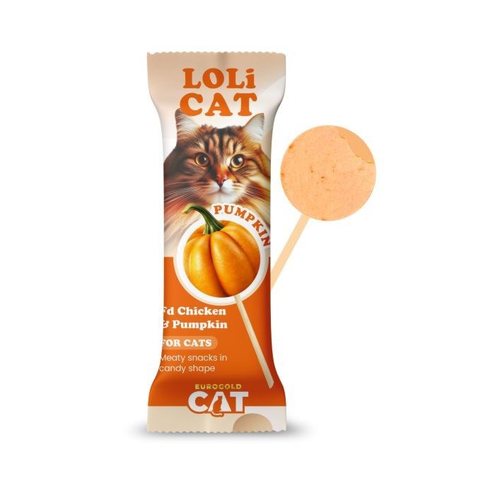 EuroGold Cat LoliCat Kediler İçin Tavuklu Balkabaklı Lolipop