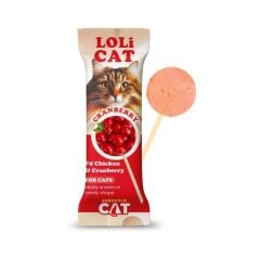 EuroGold Cat LoliCat Kediler İçin Tavuklu Kızılcıklı Lolipop