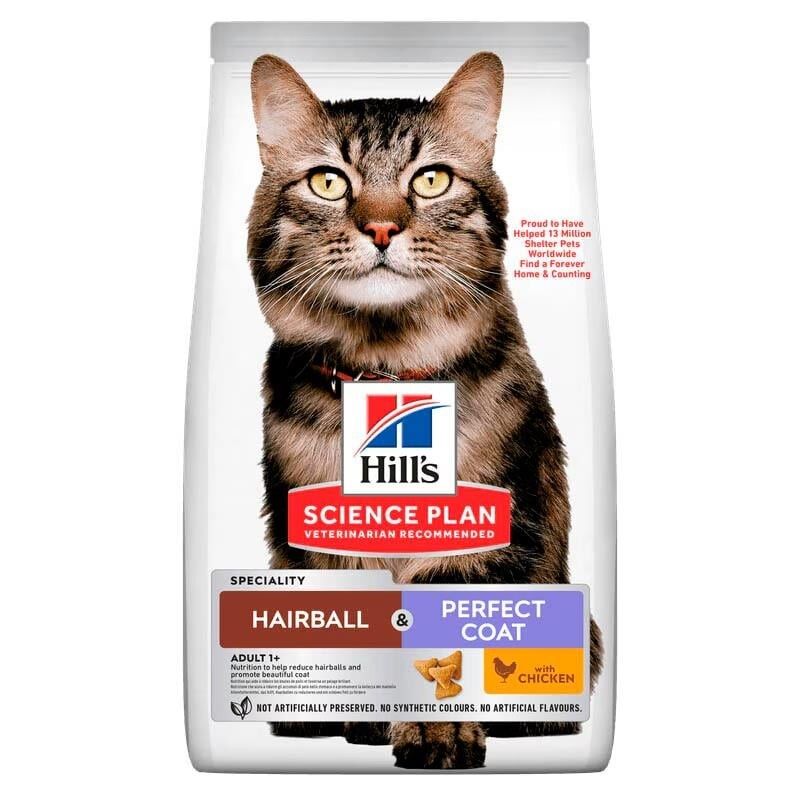 Hill's SD Tüy Yumağı Kontrolü ve Mükemmel Tüyler için Tavuklu Kedi Maması 1,5Kg