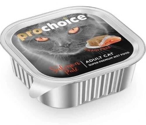 Pro Choice Pate Somonlu Tahılsız Yaş Kedi Maması 100 Gr
