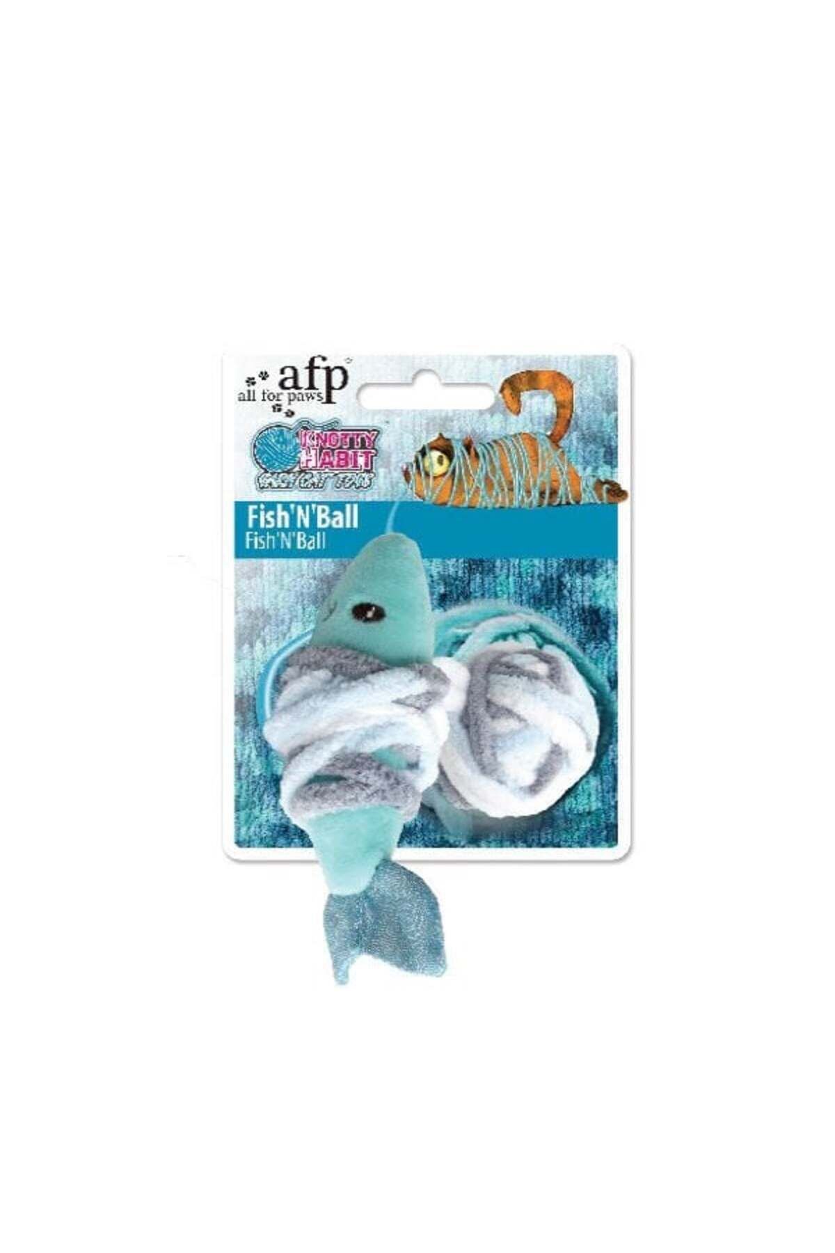 Afp Knotty Habit Iplik Balık Peluş Kedi Oyuncağı Renkli
