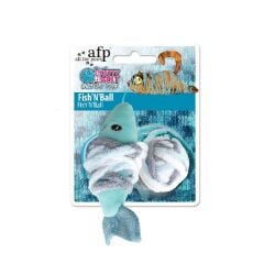 Afp Knotty Habit Iplik Balık Peluş Kedi Oyuncağı Renkli