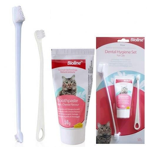 Bioline Peynir Aromalı Kedi Ağız Bakım Seti 50 Gr