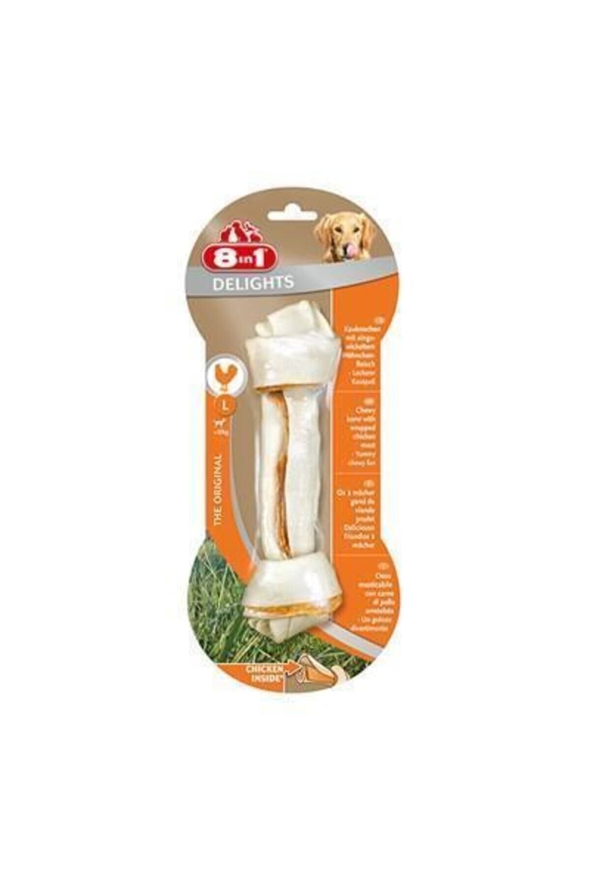 8IN1 Delights Bones Köpek Ödül Kemiği Tavuklu L - 85GR