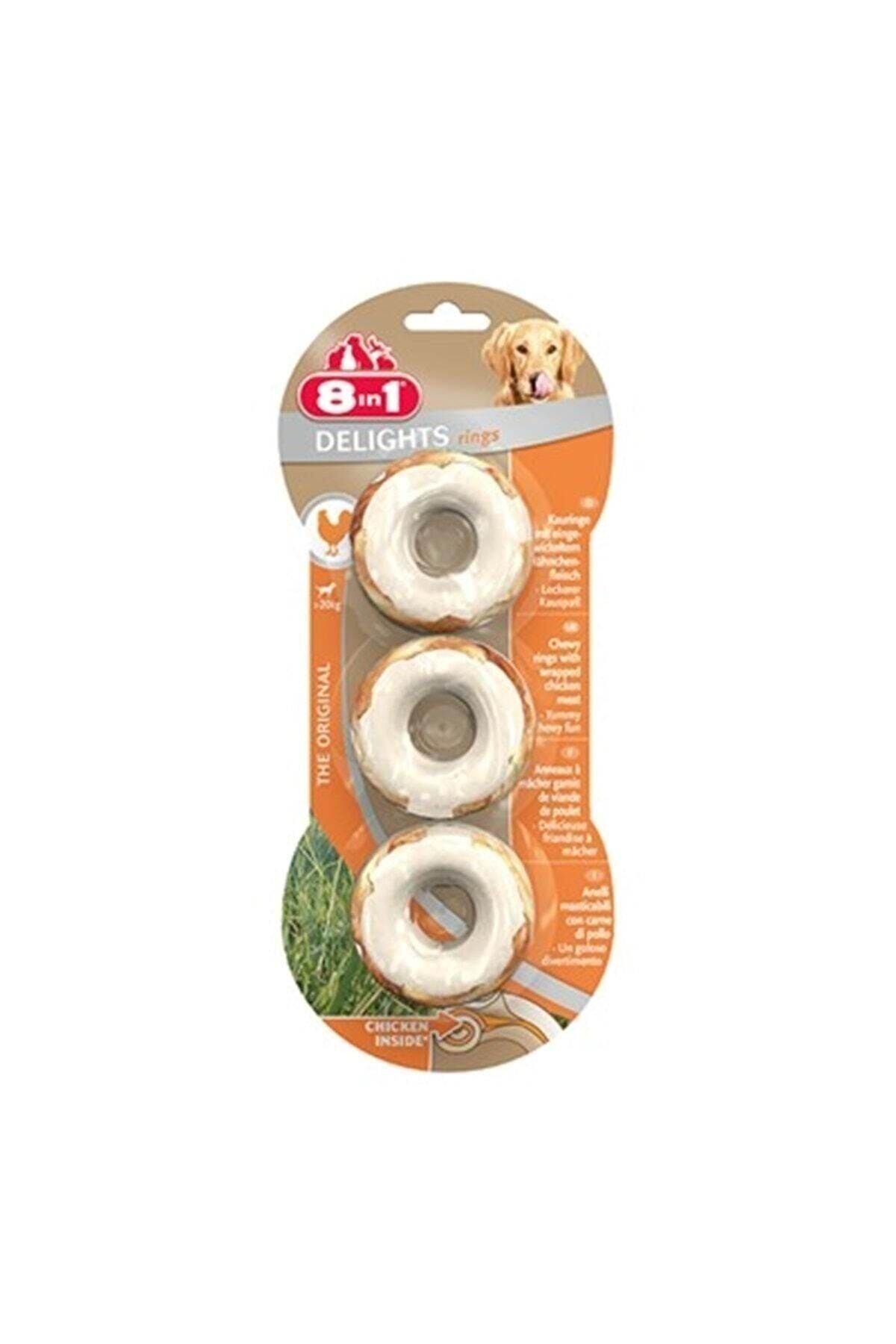 8IN1 Delights Rings Köpek Ödül Kemiği Tavuklu - 119GR