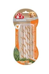 8IN1 Delights Burgu Çubuk Köpek Ödül Kemiği Tavuklu - 55GR