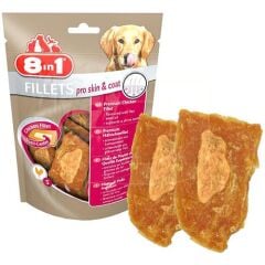 8IN1 Fillets Pro Skin Deri Ve Tüy Sağlığı İçin Köpek Ödül Maması Small 80gr